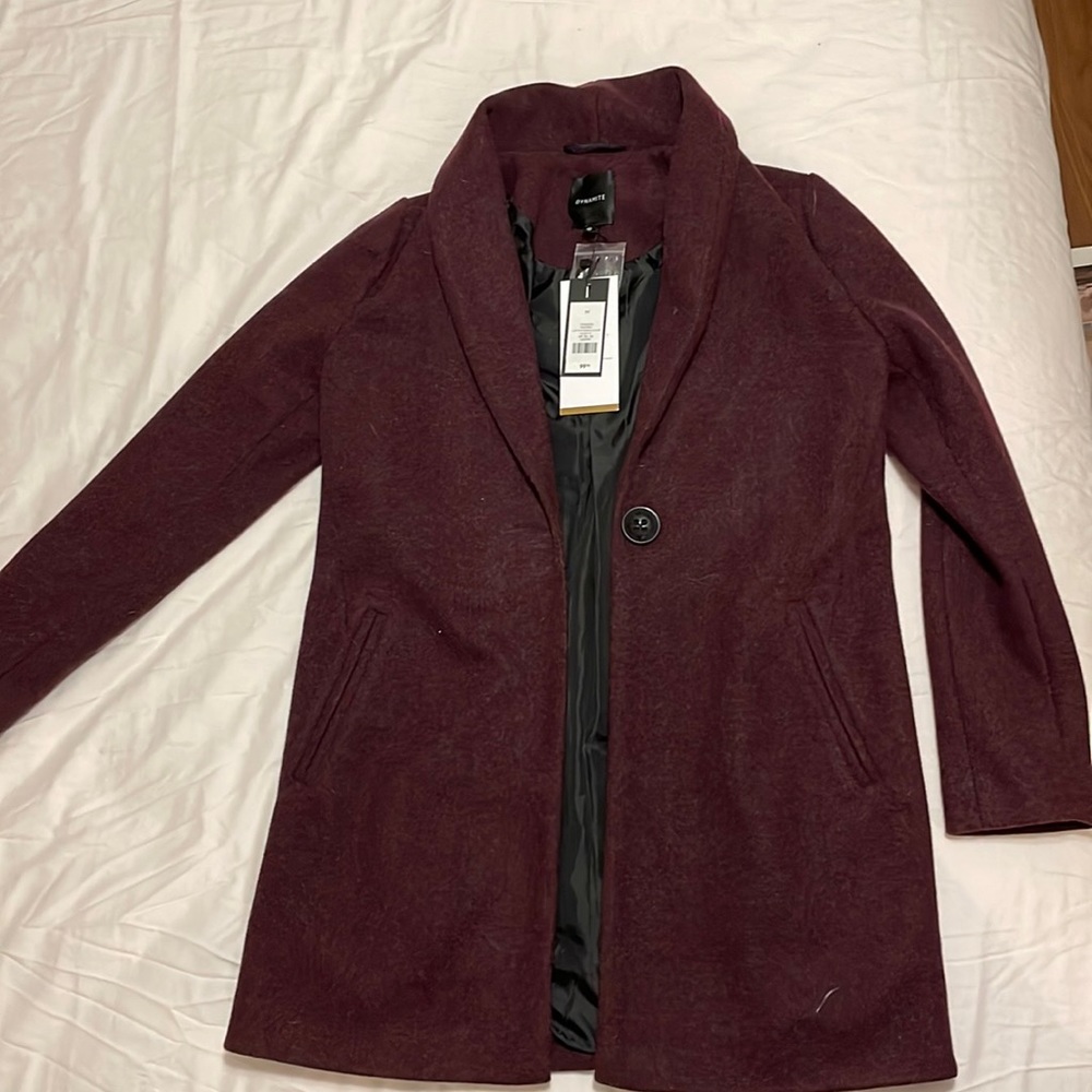 Dynamite coat with shawl collar